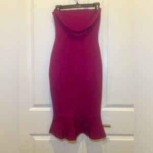 Sexy Halter Mermaid Midi Dress